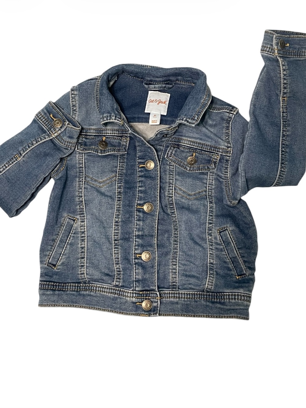Cat & Jack Girls' Denim Jean Jacket - Blue